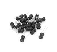 sourcing map 20 Pcs DIP Mount 10MH Inductance 6mmx8mm Radial Leaded Power Inductors - Black