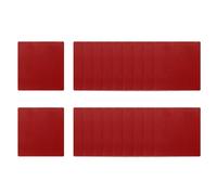 sourcing map 20 Pcs Double Sided Adhesive Pads, 25mm x 25mm Dash Cam Sticky Pads Self-Adhesive Square Mounting Foam Tape Waterproof & Heat Resistant for Car Walls Picture Home Decor, Red