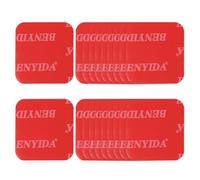 sourcing map 20 Pcs Double Sided Adhesive Pads, 30x30mm Dash Cam Sticky Pads Self-Adhesive Square Mounting Foam Tape Waterproof & Heat Resistant for Car Walls Picture Home Decor, Red