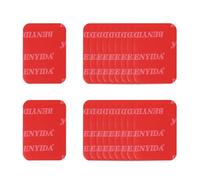 sourcing map 20 Pcs Double Sided Adhesive Pads, 40x30mm Dash Cam Sticky Pads Self-Adhesive Square Mounting Foam Tape Waterproof & Heat Resistant for Car Walls Picture Home Decor, Red