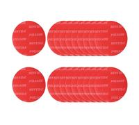 sourcing map 20 Pcs Double Sided Adhesive Pads, 50mm Dia Dash Cam Sticky Pads Self-Adhesive Square Mounting Foam Tape Waterproof & Heat Resistant for Car Walls Picture Home Decor, Red