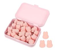 sourcing map 20 Pcs Duvet Cover Pins to Hold Comforter Inside, Duvet Clips with Soft Fabric Material for Quilt Cushion Curtains, Pink (Rabbit)