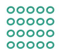 sourcing map 20 Pcs Fluorine Rubber O-Rings 12mm OD 7.2mm ID 2.4mm Width Round Sealing O Ring Seal Gasket for Industrial Engines Plumbing Faucet Hose Automotive