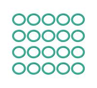 sourcing map 20 Pcs Fluorine Rubber O-Rings 17mm OD 12.2mm ID 2.4mm Width Round Sealing O Ring Seal Gasket for Industrial Engines Plumbing Faucet Hose Automotive