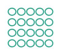 sourcing map 20 Pcs Fluorine Rubber O-Rings 18.5mm OD 13.7mm ID 2.4mm Width Round Sealing O Ring Seal Gasket for Industrial Engines Plumbing Faucet Hose Automotive