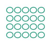 sourcing map 20 Pcs Fluorine Rubber O-Rings 22mm OD 17.2mm ID 2.4mm Width Round Sealing O Ring Seal Gasket for Industrial Engines Plumbing Faucet Hose Automotive