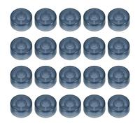 sourcing map 20 Pcs Footswitch Toppers Guitar Pedal Button Caps Plastic Footswitch Top Cover 3/8" for Guitar Effects Pedal Buttons, Bright Navy Blue