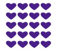 sourcing map 20 Pcs Heart Iron on Patches, Cute Embroidered Sew on Applique Repair Patches Heart Shaped Transfer Patch for Clothing Jackets Hats Shoes DIY Decorations, Dark Purple