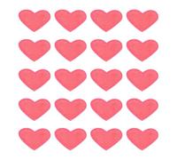 sourcing map 20 Pcs Heart Iron On Patches, Cute Embroidered Sew On Applique Repair Patches Heart Shaped Transfer Patches for Clothing Jackets Hats Shoes DIY Decorations, Rose Red