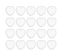 sourcing map 20 Pcs Heart Resin Keychain Moulds, Silicone Epoxy Mould Kit with Hole for Pendant Keychains Ornament Jewelry Art Crafts Making DIY Crafts, White