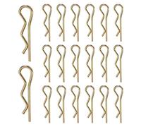 sourcing map 20 Pcs Hitch Pin Clip, 4mm x 85mm R Clips Colored Zinc Spring Steel Retaining Wire Hair Pins Cotter Pin Assortment Kit Clips for Trailer Tractors Mower Carts Truck Pin Clip