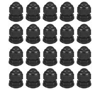 sourcing map 20 Pcs IP68 Waterproof Cable Gland, PG21 PA Plastic Strain Relief Cord Connector with Tube Plugs for 13-18mm Electrical Wiring Outdoor Enclosures, Black