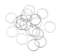 sourcing map 20 Pcs M16 Flat Washer, 16x20x0.8mm Thickened 304 Stainless Steel Flat Spacers for Screw, Bolt, Automotive, Industrial Machinery