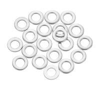 sourcing map 20 Pcs M3 Flat Washer, 3x6x0.8mm 304 Stainless Steel Flat Spacers for Screw, Bolt, Automotive, Industrial Machinery