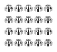 sourcing map 20 Pcs M3 Patch Weld Copper Nut 5.5mm x 3.5mm Welding Copper Column Standoffs Through-Hole for PCB Board Electronics Assembly