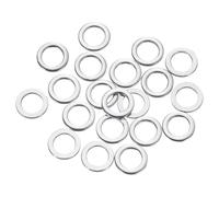 sourcing map 20 Pcs M4 Flat Washer, 4x7x0.8mm 304 Stainless Steel Flat Spacers for Screw, Bolt, Automotive, Industrial Machinery