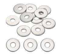 sourcing map 20 Pcs M6 304 Stainless Steel Flat Washers Round Flat Spacers for Screws, Bolts, Plumbing, Automotive, DIY, Electrical Device 6.5mm ID 20mm OD 2mm Thick