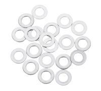 sourcing map 20 Pcs M6 Flat Washer, 6x12x0.8mm Thickened 304 Stainless Steel Flat Spacers for Screw, Bolt, Automotive, Industrial Machinery