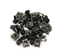 sourcing map 20 Pcs M6 Motorcycle Fairing Bolts Fastener Clips Screw Spring Nuts