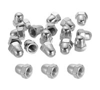 sourcing map 20 Pcs M6x1mm Acorn Cap Nuts, 304 Stainless Steel Metric Hex Cap Dome Head Hardware Nuts, Bright Finish for Light Fixtures, Machine, DIY Projects