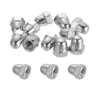 sourcing map 20 Pcs M6x1mm Acorn Cap Nuts, 316 Stainless Steel Metric Hex Cap Dome Head Hardware Nuts, Bright Finish for Light Fixtures, Machine, DIY Projects