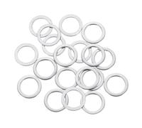sourcing map 20 Pcs M8 Flat Washer, 8x12x0.8mm Thickened 304 Stainless Steel Flat Spacers for Screw, Bolt, Automotive, Industrial Machinery