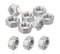 sourcing map 20 Pcs M8x1.25mm Hex Nuts, 316 Stainless Steel Metric Coarse Thread Hexagonal Hardware Nuts Fasteners for Electronic, Machine, DIY