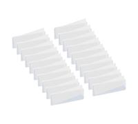 sourcing map 20 Pcs Magnetic Label, 3.94"x1.18"x0.06" Magnetic Name Tags Label Sticker with Blank Paper Card for Shelf Labeling White Board Garage Home Warehouse