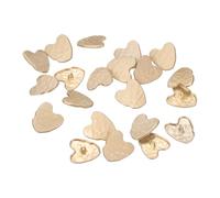 sourcing map 20 Pcs Metal Love Buttons, 25 x 23.5mm Gold Heart Sewing Button for Sewing Fasteners Accessories Coat Clothes Collar Shirt Women Men Blouse Top Cuff