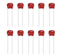 sourcing map 20 Pcs Metallized Polypropylene Film Capacitors, CBB21/CBB22 100V 473J 0.047UF Capacitors Assortment Kit for Electronics Appliances and Energy Saving Lamps, Red