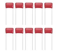 sourcing map 20 Pcs Metallized Polypropylene Film Capacitors, CBB21/CBB22 630V 103J 0.01UF Capacitors Assortment Kit for Electronics Appliances and Energy Saving Lamps, Red