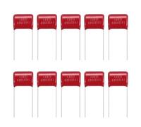 sourcing map 20 Pcs Metallized Polypropylene Film Capacitors, CBB22 630V 334J 0.33UF Capacitors Assortment Kit for Electronics Appliances and Energy Saving Lamps, Red