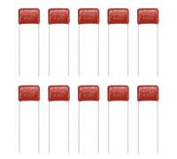 sourcing map 20 Pcs Metallized Polypropylene Film Capacitors, CBB22 630V 472J 0.0047UF Capacitors Assortment Kit for Electronics Appliances and Energy Saving Lamps, Red