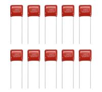 sourcing map 20 Pcs Metallized Polypropylene Film Capacitors, CBB22 630V 563J 0.056UF Capacitors Assortment Kit for Electronics Appliances and Energy Saving Lamps, Red