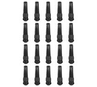 sourcing map 20 Pcs NPT1/2 Cable Glands Adjustable 6-12mm PA66 Nylon IP68 Waterproof Connectors with Dual Seals Anti-Corrosion for Industrial/Outdoor Electrical Systems