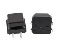 sourcing map 20 Pcs PCB Momentary Tactile Push Button Switch 12 x 12 x 12mm 4 Pin DIP W Cap