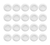 sourcing map 20 Pcs Piggy Bank Plug 25 Mm/0.98" ID 37 Mm/1.46" OD Plastic Round Stoppers Plugs Saving Box Plug Replacement Bank Hole Sealing Plug for Coin Bank Money Saving Box, White