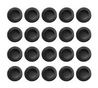 sourcing map 20 Pcs Piggy Bank Plug 26 Mm/1.02" ID 37 Mm/1.46" OD Plastic Round Stoppers Plugs Saving Box Plug Replacement Bank Hole Sealing Plug for Coin Bank Money Saving Box, Black