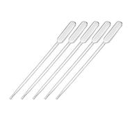 sourcing map 20 Pcs Plastic Disposable Pipettes 0.5ml, Clear Transfer Pipettes, 112mm Length, Liquid Dropper