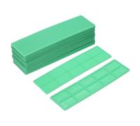 sourcing map 20 Pcs Plastic Flat Shims for Leveling, 2mm(1/16") Structural Tile Composite Shims, Plastic Glazing Blocks for Home Improvement, Window, Toilet, Table, Green