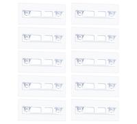 sourcing map 20 Pcs Plastic Shelf Support Peg, Self Adhesive Bracket Cabinet Shelf Pegs 12 x 5cm, Double Row Partition Pin with Screw Holes for Kitchen Cabinet Book Shelf Closet Clapboard Layer