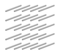 sourcing map 20 Pcs Round Ended Feather Key, 100x6x6mm Carbon Steel Drive Shaft Parallel Keys Keyway Stock Assortment for Mechanical Fasteners Industry