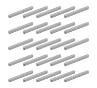 sourcing map 20 Pcs Round Ended Feather Key, 70x6x6mm Carbon Steel Drive Shaft Parallel Keys Keyway Stock Assortment for Mechanical Fasteners Industry
