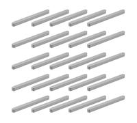 sourcing map 20 Pcs Round Ended Feather Key, 80x6x6mm Carbon Steel Drive Shaft Parallel Keys Keyway Stock Assortment for Mechanical Fasteners Industry