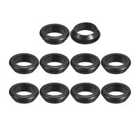 sourcing map 20 Pcs Rubber Grommets, 23mm ID 28mm Drill Hole Double Sided Hollow Firewall Hole Plugs Round Electrical Wiring Gasket, Black