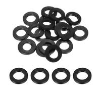 sourcing map 20 Pcs Rubber Washers, 15mm x 11mm x 3mm O-Ring Seals Hose Washer Plumbing Gaskets for Water Pipe Faucet Shower Head Garden Hose Seal, Black