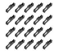 sourcing map 20 Pcs Servo Extension Cable Clips Lock, Servo Cable Safety Connector Lead Wire Buckle Lock for RC Car Plane Boat DIY Y Adapter Cable, Black