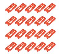 sourcing map 20 Pcs Servo Extension Cable Clips, Servo Cable Safety Connector Lead Wire Buckle Lock for RC Car Plane Boat DIY Y Adapter Cable, Red
