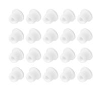 sourcing map 20 PCS Silicone Stopper Replacement Plug for Salt Shakers, 1/2in(12mm) Reusable Salt Shakers Hollow Stopper Sealing Plug for Flower Pot Bottle, White