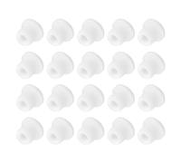 sourcing map 20 PCS Silicone Stopper Replacement Plug for Salt Shakers, 2/5in(10mm) Reusable Salt Shakers Hollow Stopper Sealing Plug for Flower Pot Pipe Bottle, White